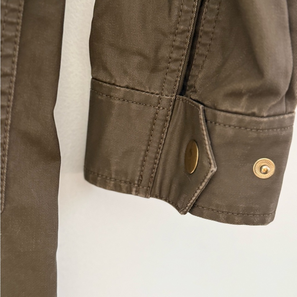 J. Crew Olive Utility Jacket with Hood - Picture 5 of 7